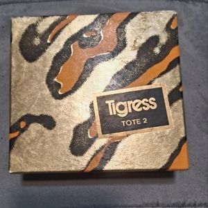 Faberge Tigress Tote 2 (opened box, both sealed) 1oz Cologne,  Bath powder 2 Oz
